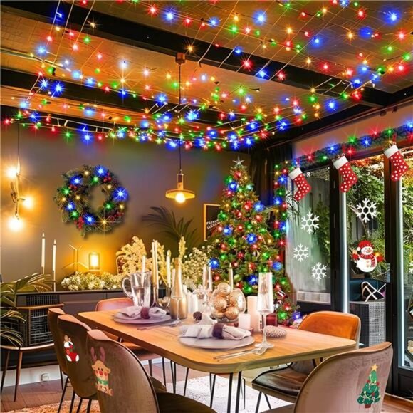 403ft 1000 LED String Lights Outdoor Christmas Lights 8Modes & Timer Fairy Light - Picture 5 of 7